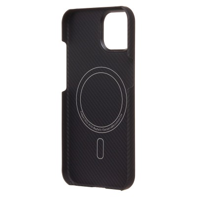 Чехол-накладка для Apple iPhone 15 (черный) Cellis SM009 POSH KEVLAR SafeMag