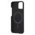 Чехол-накладка для Apple iPhone 15 (черный) Cellis SM009 POSH KEVLAR SafeMag