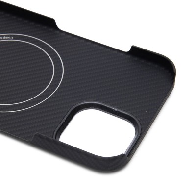 Чехол-накладка для Apple iPhone 15 (черный) Cellis SM009 POSH KEVLAR SafeMag