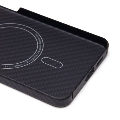 Чехол-накладка для Samsung Galaxy S24+ (черный) Cellis SM009 POSH KEVLAR SafeMag