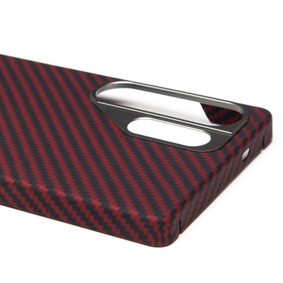 Чехол-накладка для Samsung Galaxy S25 Ultra (красный) Cellis SM009 POSH KEVLAR SafeMag