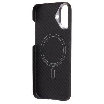 Чехол-накладка Apple iPhone 16 Plus (черный) Cellis SM009 POSH KEVLAR для Чехол-накладка Apple iPhone 16 Plus (черный) Cellis SM009 POSH KEVLAR для