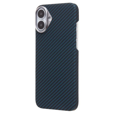 Чехол-накладка Apple iPhone 16 Plus (темно-синий) Cellis SM009 POSH KEVLAR для