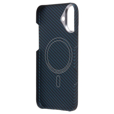 Чехол-накладка Apple iPhone 16 Plus (темно-синий) Cellis SM009 POSH KEVLAR для
