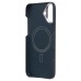 Чехол-накладка Apple iPhone 16 Plus (темно-синий) Cellis SM009 POSH KEVLAR для