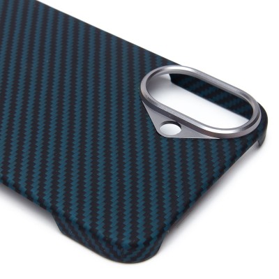Чехол-накладка Apple iPhone 16 Plus (темно-синий) Cellis SM009 POSH KEVLAR для