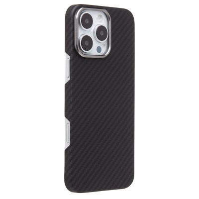 Чехол-накладка Apple iPhone 16 Pro Max (черный) Cellis SM009 POSH KEVLAR для Чехол-накладка Apple iPhone 16 Pro Max (черный) Cellis SM009 POSH KEVLAR для