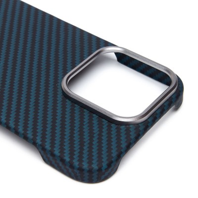 Чехол-накладка Apple iPhone 16 Pro (темно-синий) Cellis SM009 POSH KEVLAR для