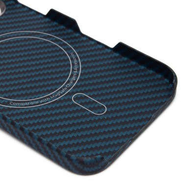 Чехол-накладка Apple iPhone 16 Pro (темно-синий) Cellis SM009 POSH KEVLAR для