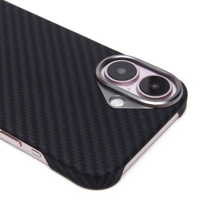 Чехол-накладка Apple iPhone 16 (черный) Cellis SM009 POSH KEVLAR для