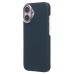 Чехол-накладка Apple iPhone 16 (темно-синий) Cellis SM009 POSH KEVLAR для
