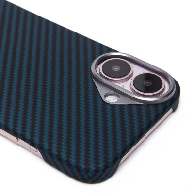 Чехол-накладка Apple iPhone 16 (темно-синий) Cellis SM009 POSH KEVLAR для