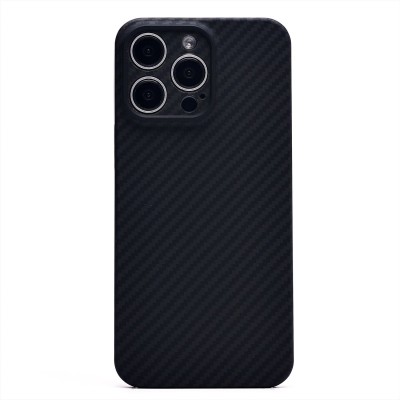 Чехол-накладка для Apple iPhone 15 Pro Max (черный) Cellis SM009 POSH KEVLAR с закрытой камерой SafeMag