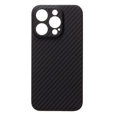 Чехол-накладка для Apple iPhone 15 Pro (черный) Cellis SM009 POSH KEVLAR с закрытой камерой SafeMag