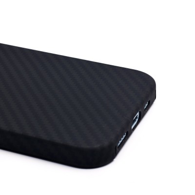 Чехол-накладка для Apple iPhone 15 (черный) Cellis SM009 POSH KEVLAR с закрытой камерой SafeMag