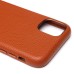 Чехол-накладка для Apple iPhone 11 Натуральная кожа зернистая (коричневый) Cellis SM030 SafeMag