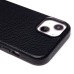 Чехол-накладка для Apple iPhone 14 Натуральная кожа зернистая (черный) Cellis SM030 SafeMag