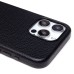 Чехол-накладка для Apple iPhone 15 Pro Max Натуральная кожа зернистая (черный) Cellis SM030 SafeMag