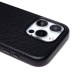 Чехол-накладка для Apple iPhone 15 Pro Натуральная кожа зернистая (черный) Cellis SM030 SafeMag