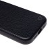 Чехол-накладка для Apple iPhone 15 Pro Натуральная кожа зернистая (черный) Cellis SM030 SafeMag