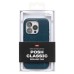 Чехол-накладка для Apple iPhone 15 Pro Натуральная кожа зернистая (темно-синий) Cellis SM030 SafeMag