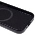 Чехол-накладка для Apple iPhone 15 Натуральная кожа зернистая (черный) Cellis SM030 SafeMag
