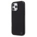 Чехол-накладка для Apple iPhone 16 Pro Max Натуральная кожа зернистая (черный) Cellis SM030 SafeMag