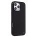Чехол-накладка для Apple iPhone 16 Pro Max Натуральная кожа зернистая (черный) Cellis SM030 SafeMag