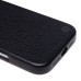 Чехол-накладка для Apple iPhone 16 Pro Max Натуральная кожа зернистая (черный) Cellis SM030 SafeMag