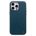 Чехол-накладка для Apple iPhone 16 Pro MaxНатуральная кожа зернистая (темно-синий) Cellis SM030 SafeMag