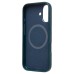 Чехол-накладка для Apple iPhone 16 Натуральная кожа зернистая (темно-синий) Cellis SM030 SafeMag Чехол-накладка для Apple iPhone 16 Натуральная кожа зернистая (темно-синий) Cellis SM030 SafeMag
