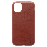 Чехол-накладка для Apple iPhone 11 Натуральная кожа (коричневый) Cellis SM031 SafeMag