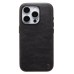 Чехол-накладка для Apple iPhone 15 Pro Натуральная кожа (черный) Cellis SM031 SafeMag