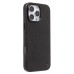 Чехол-накладка для Apple iPhone 16 Pro Max Натуральная кожа (черный) Cellis SM031 SafeMag