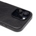Чехол-накладка для Apple iPhone 16 Pro Натуральная кожа (черный) Cellis SM031 SafeMag