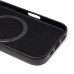 Чехол-накладка для Apple iPhone 16 Натуральная кожа (черный) Cellis SM031 SafeMag