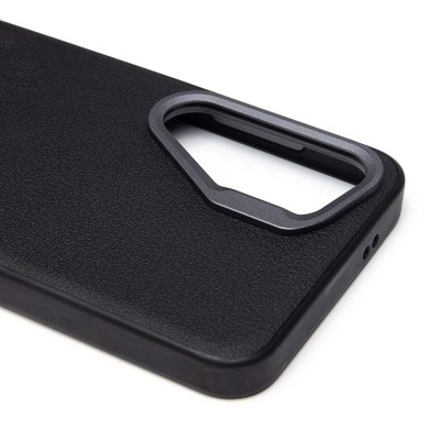Чехол-накладка для Samsung Galaxy S24 Натуральная кожа (черный) Cellis SM032 SafeMag