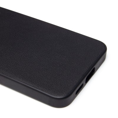 Чехол-накладка для Samsung Galaxy S24+ Натуральная кожа (черный) Cellis SM032 SafeMag