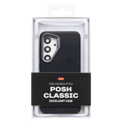 Чехол-накладка для Samsung Galaxy S24 Экокожа (черный) Cellis SM033 SafeMag