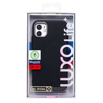 Чехол-накладка для Apple iPhone 11 - (123) (черный) Luxo Creative PC