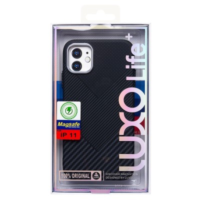 Чехол-накладка для Apple iPhone 11 - (124) (черный) Luxo Creative PC