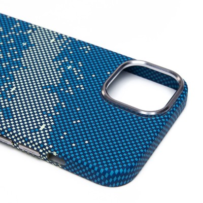 Чехол-накладка для Apple iPhone 13 - (135) (синий/зеленый) Luxo Creative PC