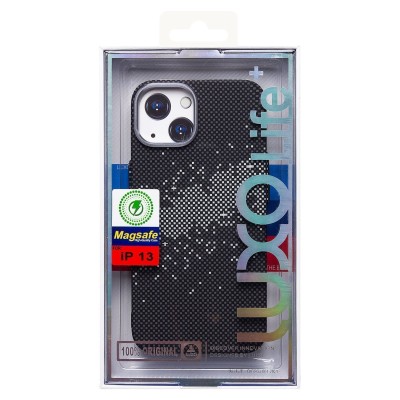 Чехол-накладка для Apple iPhone 13 - (136) (черный/серый) Luxo Creative PC