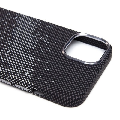 Чехол-накладка для Apple iPhone 13 - (136) (черный/серый) Luxo Creative PC