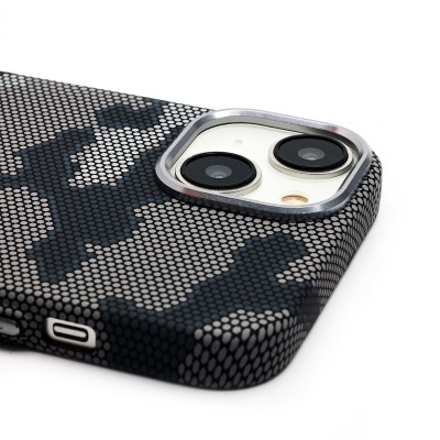 Чехол-накладка для Apple iPhone 14 - (126) (черный/серый) Luxo Creative PC