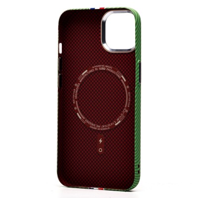 Чехол-накладка для Apple iPhone 13 - (131) (зеленый/многоцветный) Luxo Creative PC