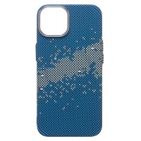 Чехол-накладка для Apple iPhone 14 - (135) (синий/зеленый) Luxo Creative PC Чехол-накладка для Apple iPhone 14 - (135) (синий/зеленый) Luxo Creative PC
