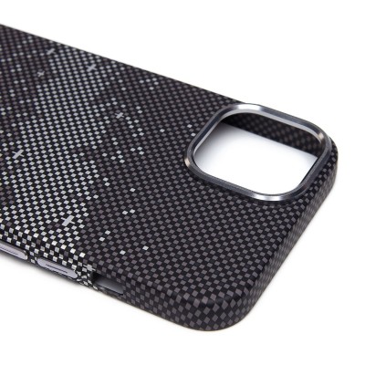 Чехол-накладка для Apple iPhone 14 - (136) (черный/серый) Luxo Creative PC