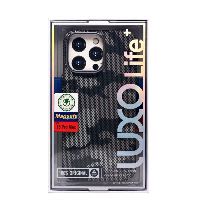 Чехол-накладка для Apple iPhone 15 Pro Max - (126) (черный/серый) Luxo Creative PC