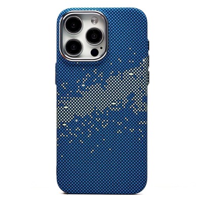 Чехол-накладка для Apple iPhone 15 Pro Max - (135) (синий/зеленый) Luxo Creative PC